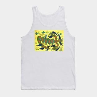 vania has brided a serpent by the beard and rides through town 1983 - Maria Primachenko Tank Top